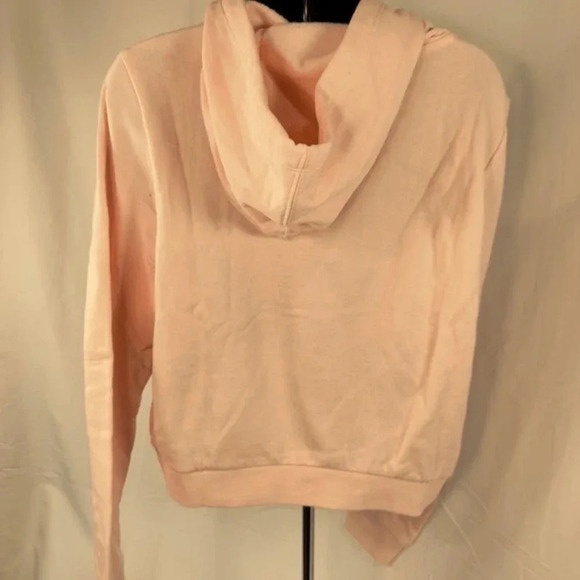 NEW Hurley Destination Perfect Crop Fleece Pullover Cropped Hoodie Pink Womens M - Picture 7 of 8